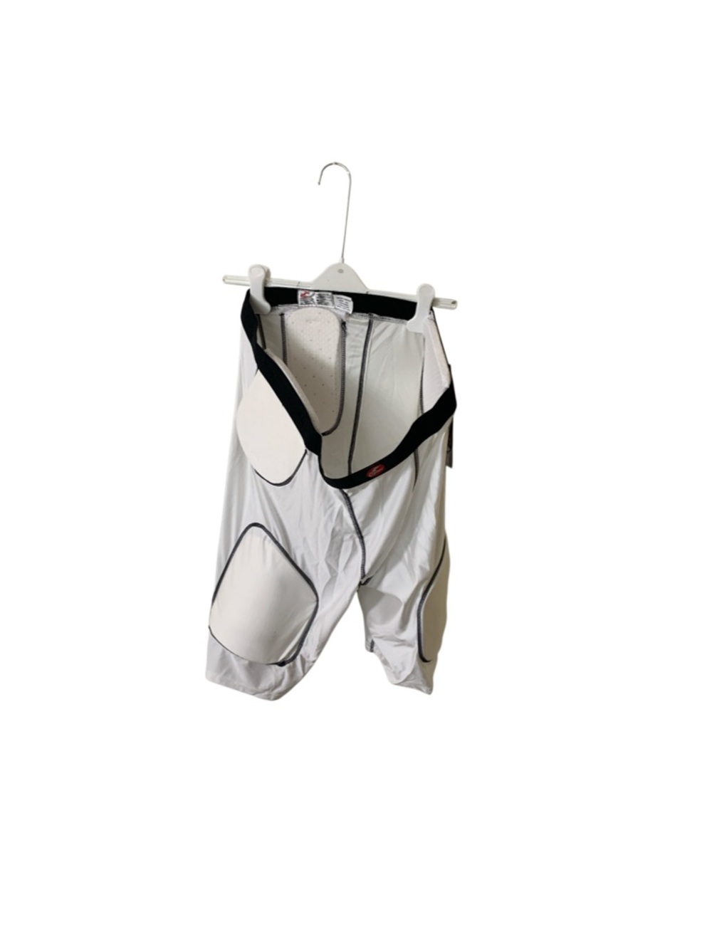 Men's Padded Cycling Shorts with Suspenders - White
